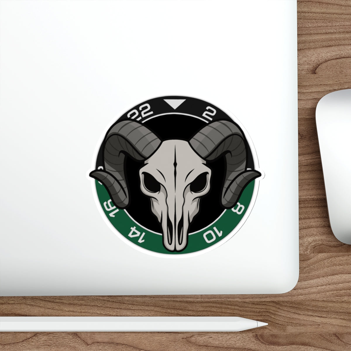 AWC Rams Head Die-Cut Sticker