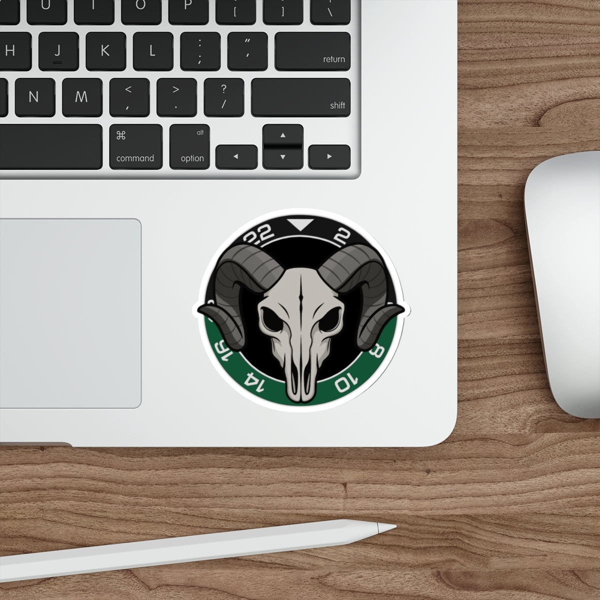 AWC Rams Head Die-Cut Sticker