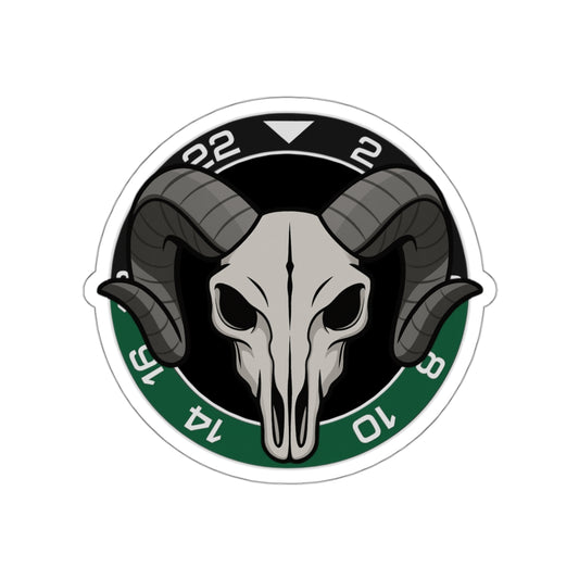 AWC Rams Head Die-Cut Sticker