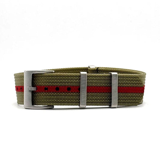 NATO Watch Strap (Red-Green)