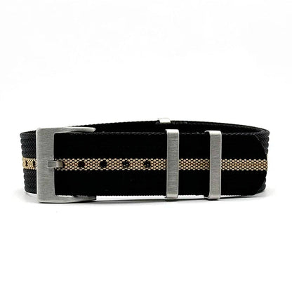 NATO Watch Strap (Black-Khaki)