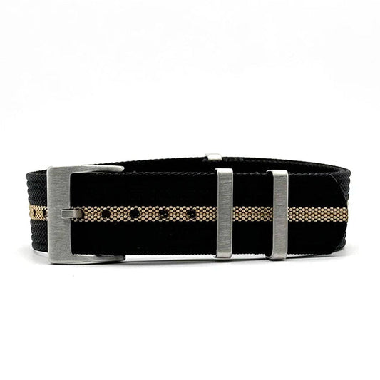 NATO Watch Strap (Black-Khaki)