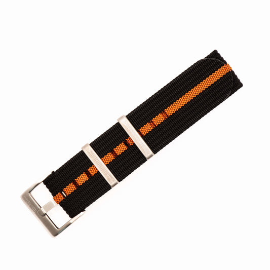 Ribbed Single-Pass - Black & Orange