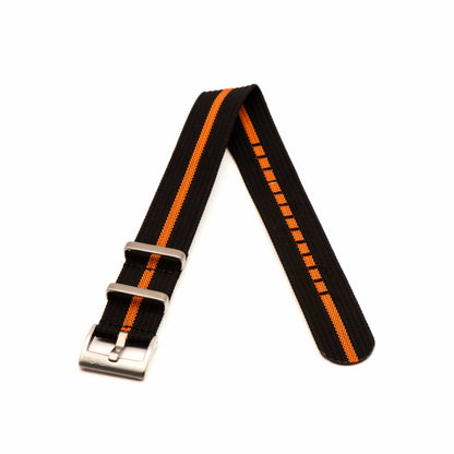 Ribbed Single-Pass - Black & Orange