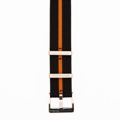 Ribbed Single-Pass - Black & Orange