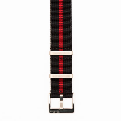 Ribbed Single-Pass - Black & Red